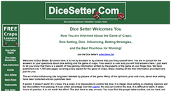Desktop Screenshot of dicesetter.com