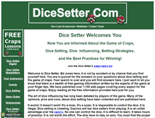 Tablet Screenshot of dicesetter.com